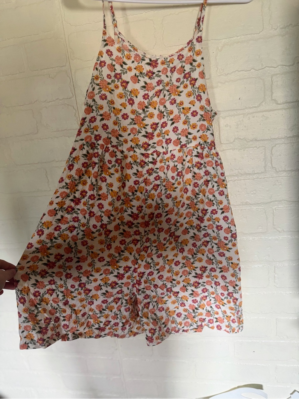 Girls Colorful Planet Floral Romper With Pockets